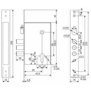 Дверь металлическая 1250х2280, RAL7038, левая. В НАЛИЧИИ